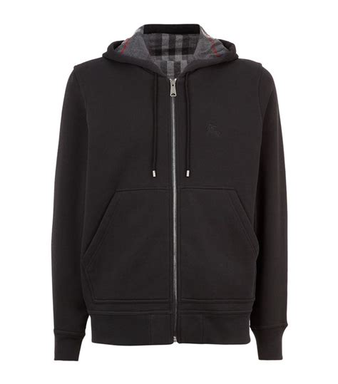 grey burberry hoodie|burberry zip up hoodie black.